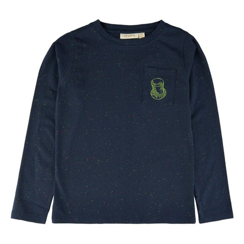 SOFT GALLERY NAVY BLUE SPECKLE TSHIRT