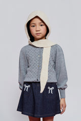 Mipounet Denim Bow Skirt