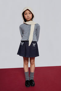 Mipounet Denim Bow Skirt
