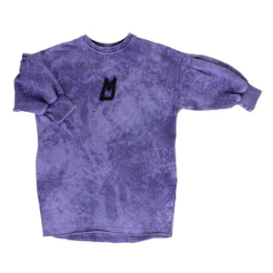 Minikid Acid Purple Balloon Dress