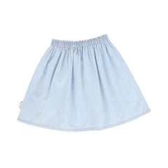 PIUPIUCHICK CHAMBRAY KNEE LENGTH SKIRT