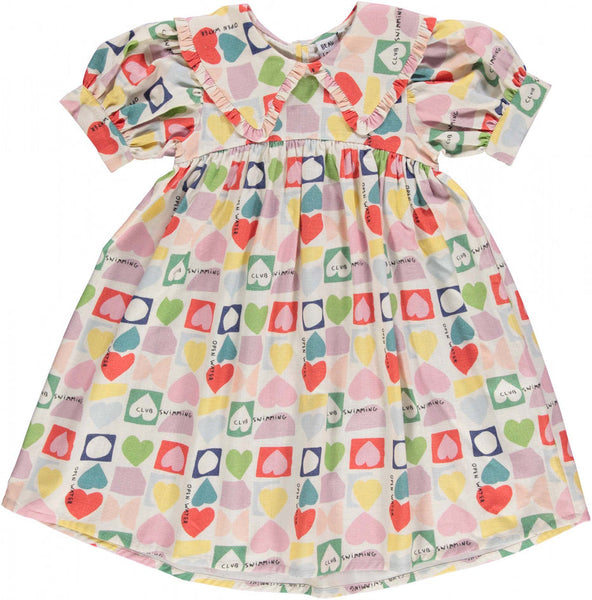 BEAU LOVES HEARTS COLLAR DRESS