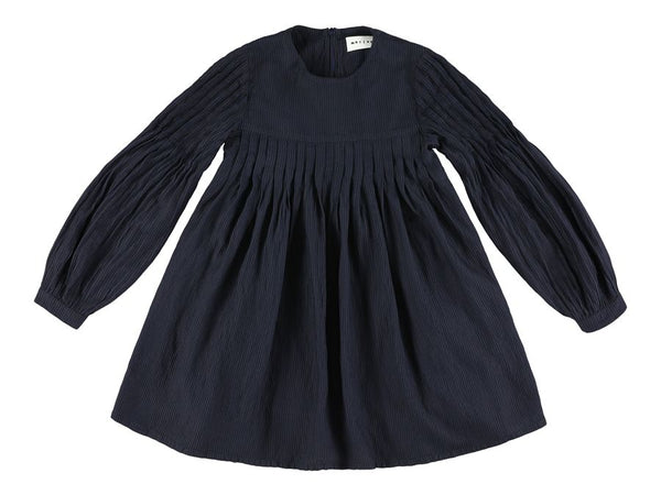 Morley Navy Yndia Pleated SHORT Dress