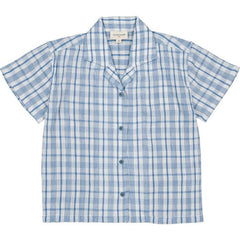 Louis Louise Blue Magnum Crepe Check Shirt