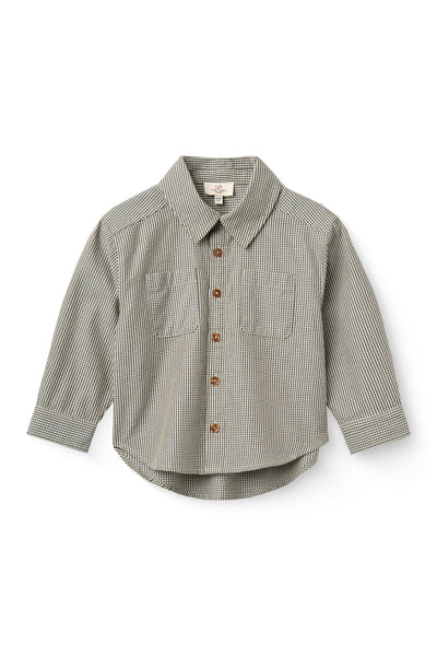 Copenhagen Colors Sky/Brown Check Comb Classic Shirt
