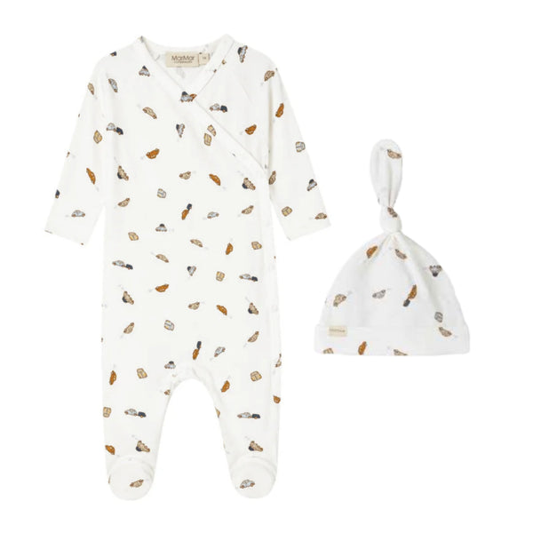 MarMar Cars Rubello Footie & Hat Set