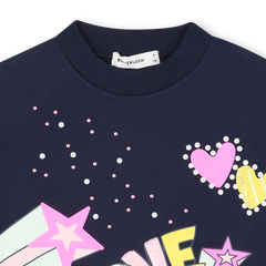 Billieblush Navy Love Sweatshirt