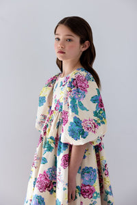 Petite Amalie Jewel Print Poplin Dress