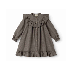 Marmar Houndstooth Check Dalina Long Sleeve Dress