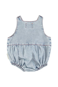 Piupiuchick Blue denim romper
