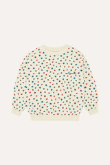 The Campamento Ecru Small Flowers All Over Sweatshirt