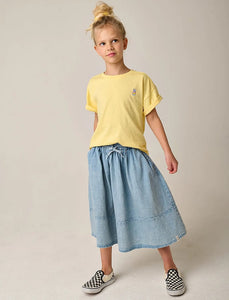 Tumble & Dry Denim Light Stonewash Piron Skirt