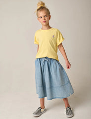 Tumble & Dry Denim Light Stonewash Piron Skirt