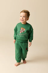 Wander & Wonder Green Pizza Sweatshirt