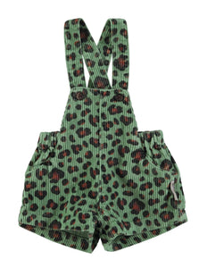 Piupiuchick Green W/ Animal Print High Shorts W/ Straps