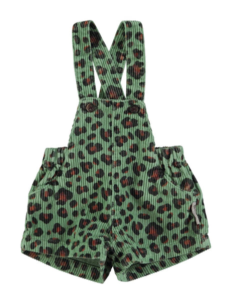 Piupiuchick Green W/ Animal Print High Shorts W/ Straps