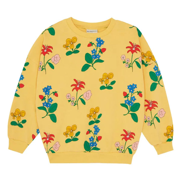 The Campamento Yellow Allover Flowers Sweatshirt