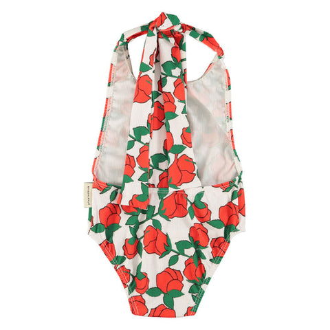 Piupiuchick Ecru/Red Roses Swimsuit