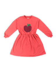Wander & Wonder Rhubarb Big Apple Sweater Dress