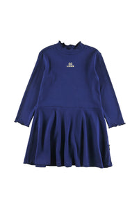 Loud Apparel Cloud Navy Swirl Dress