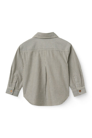 Copenhagen Colors Sky/Brown Check Comb Classic Shirt
