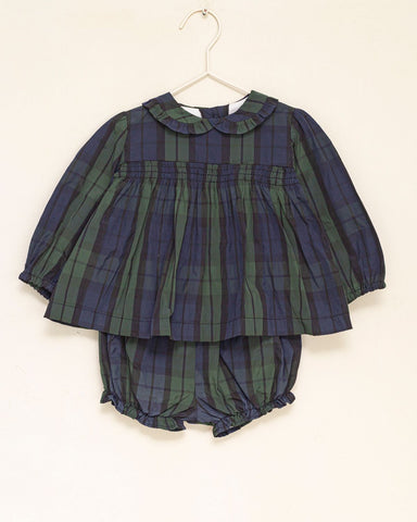 Cosmosophie Navy Plaid Paola Set