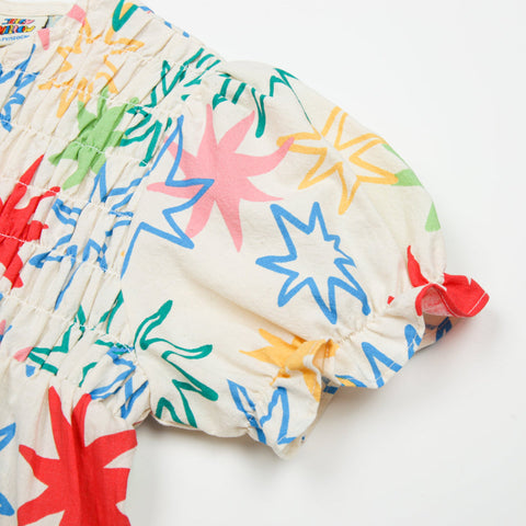 Jelly Mallow Ivory Star Puff Dress