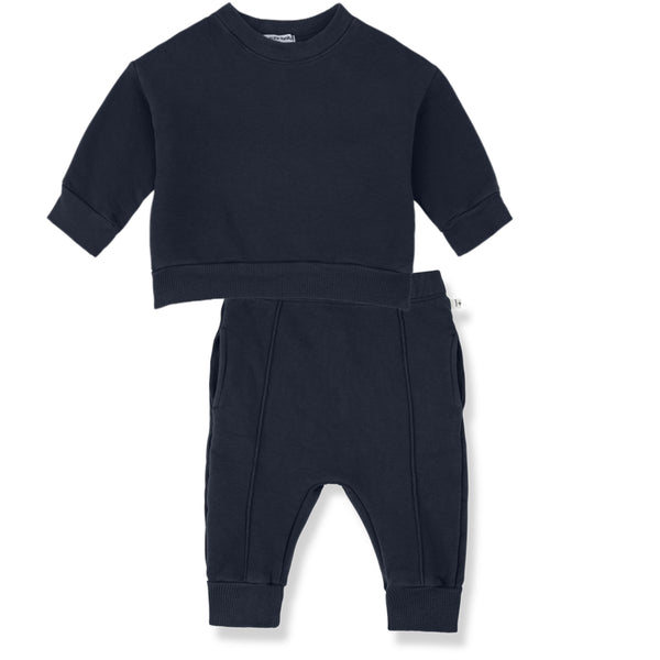 1 + In The Family Montreal/Thompson Blue-Blue Sweat Set
