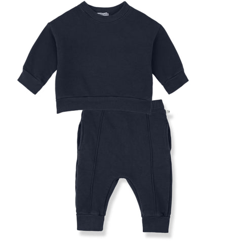 1 + In The Family Montreal/Thompson Blue-Blue Sweat Set