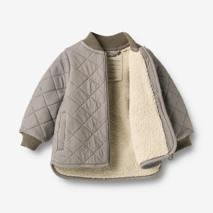 Wheat Brown Stripe Thermo Benni Baby Jacket