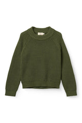 Copenhagen Colors Dark Green Classic Ribbed Knitter Sweater