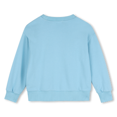 Billieblush Blue Smile & Repeat Crewneck Sweatshirt