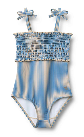 Wheat Blue Swim Stripe Selma Swimsuit