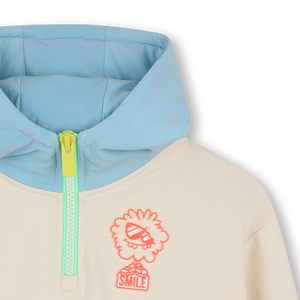 Billieblush Stone ¾ Zip Hooded Sweatshirt