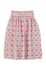 Piupiuchick Lilac Cherries Allover Skirt
