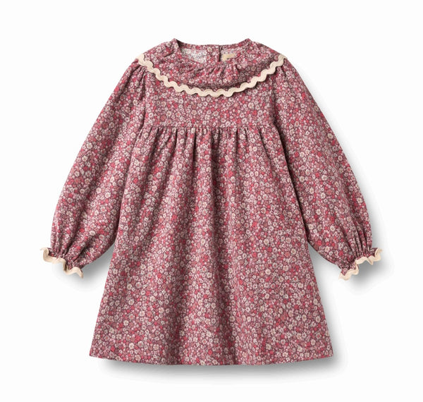 Wheat Grape Flowers Elvira Dress