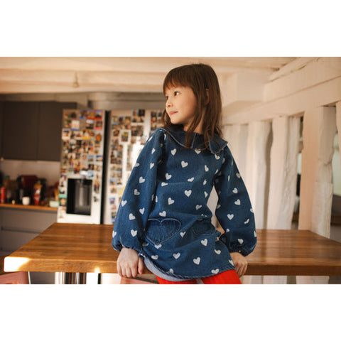 Louis Louise Denim Heart Odile Dress