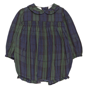Cosmosophie Navy Plaid Paola Romper