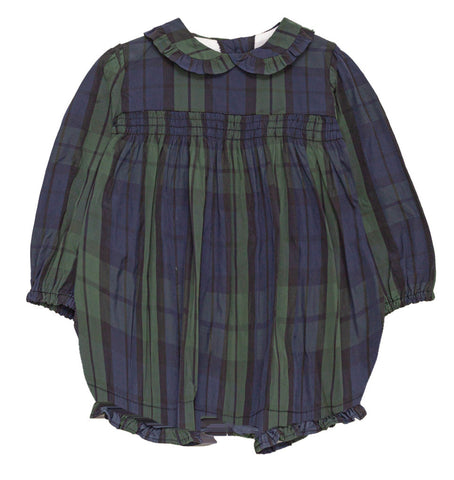 Cosmosophie Navy Plaid Paola Romper