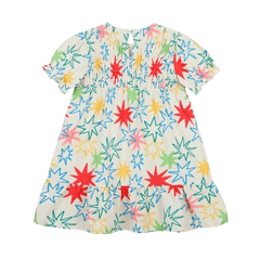Jelly Mallow Ivory Star Puff Dress