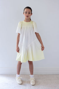 Steph the Label Tie Dye Lemon Voile Dress