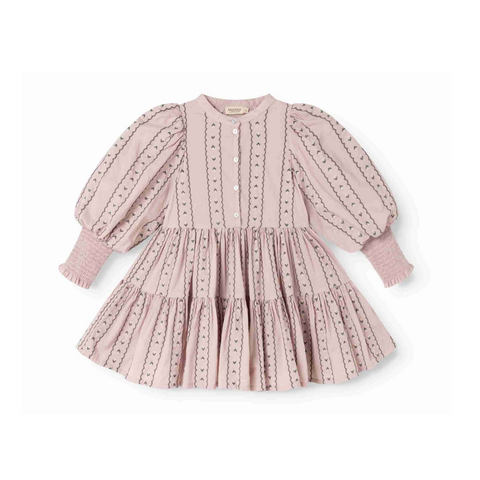 Marmar Dusty Purple Bloom Dela Long Sleeve Dress