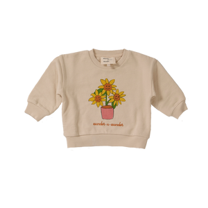 Wander & Wonder Oat Sunflower Baby Sweatshirt