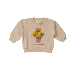 Wander & Wonder Oat Sunflower Baby Sweatshirt
