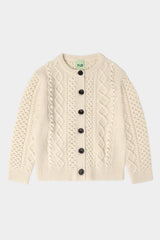 Fub Ecru Aran Cardigan