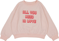 Louis Louise Velvet Pink Love Sweater