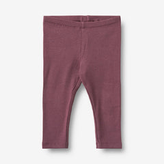 Wheat Dim Rose Jacquard Mikmak Knit Sweater & Jules Eggplant Leggins Set