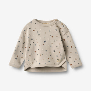 Wheat Grey Moon Letters Emery Sweatshirt