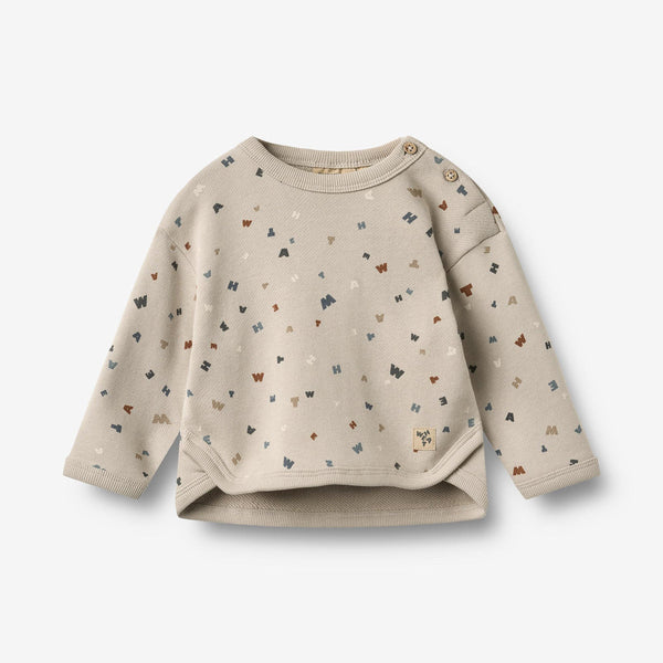 Wheat Grey Moon Letters Emery Sweatshirt