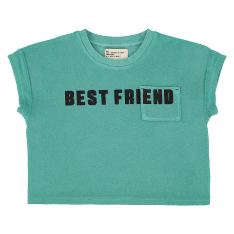Piupiuchick Turquoise "Best Friend" Print T-Shirt